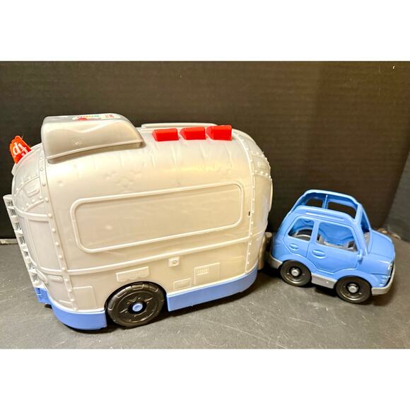 Fisher Price Little People Light Up Learning Camper Canoe Truck Puppy Chair #1 - Picture 8 of 8